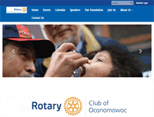 Tablet Screenshot of oconomowocrotary.org